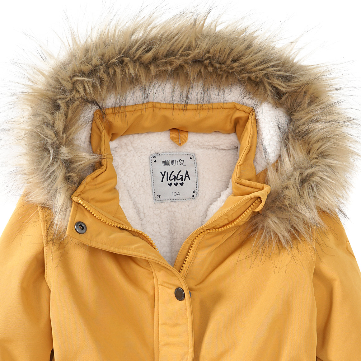 Mädchen Parka in Trendfarbe