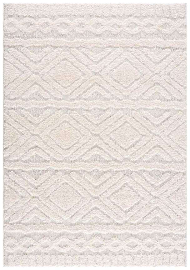 Hochflor-Teppich Focus 3382, Carpet City, rechteckig, Höhe: 20 mm, Boho-Teppich, besonders weich, Hoch Tief Struktur, Wohnzimmer