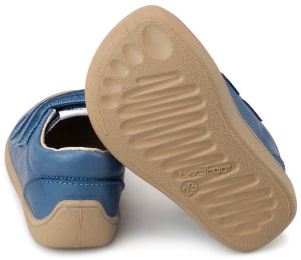 bar3foot Elf ~ Step Leder Sneaker ~ Jeansblau