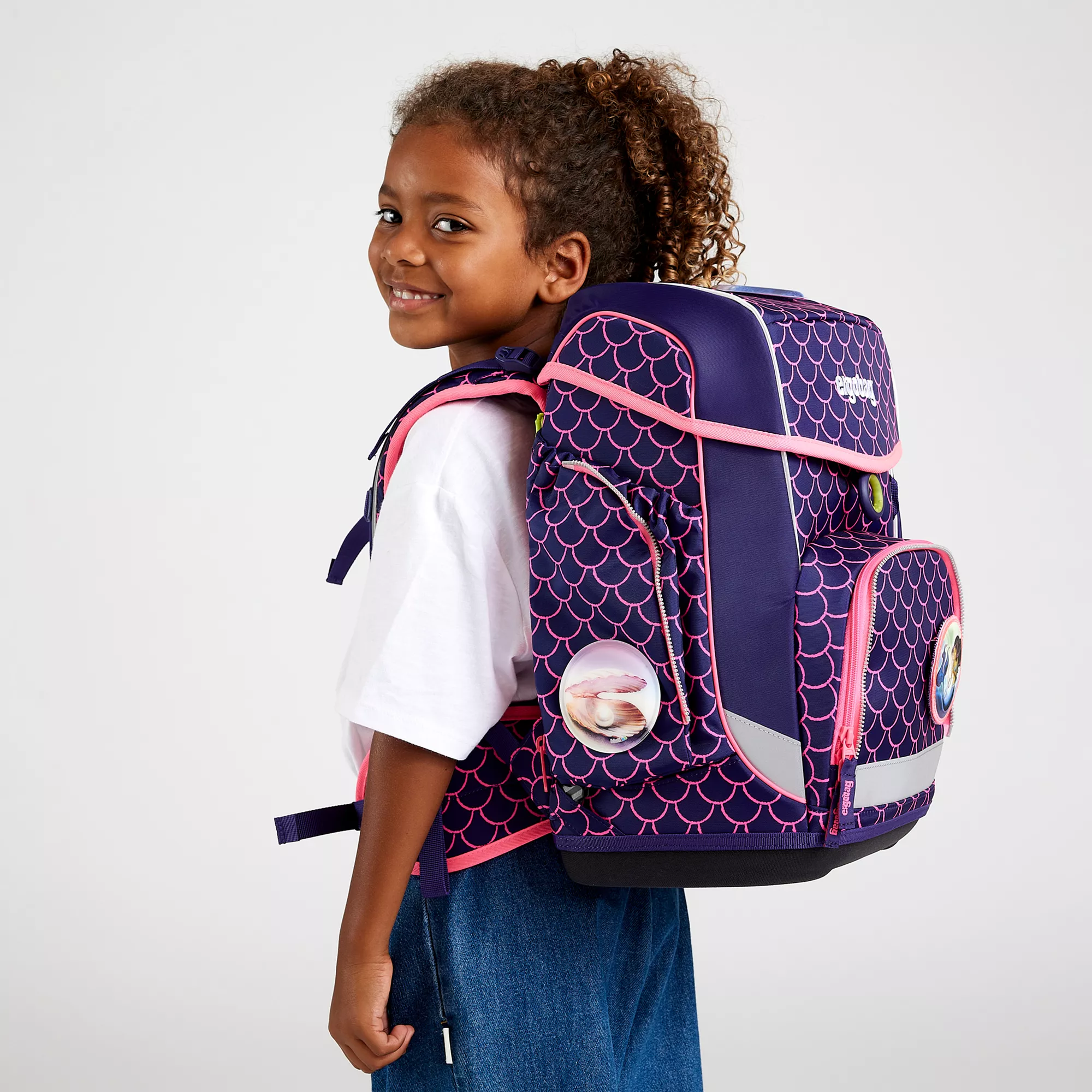 ergobag Schulranzen Set Perlentauchbär