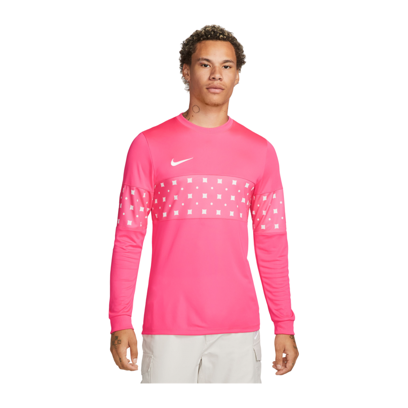 Nike F.C. Libero Trikot langarm Pink Weiss F639