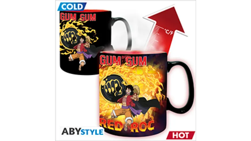 ONE PIECE - Thermo Tasse - 460 ml -Luffy vs Kaido