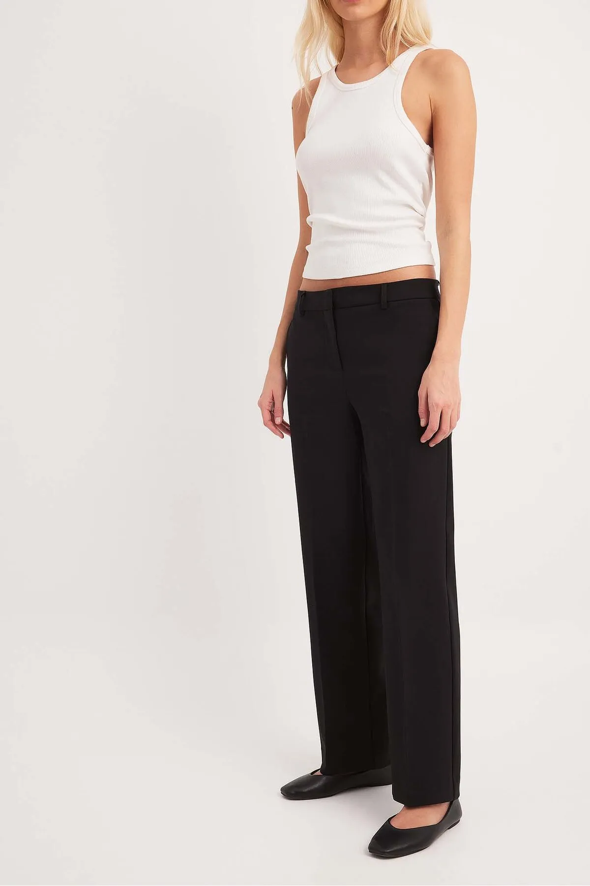NA-KD  Hose - Schwarz - Straight