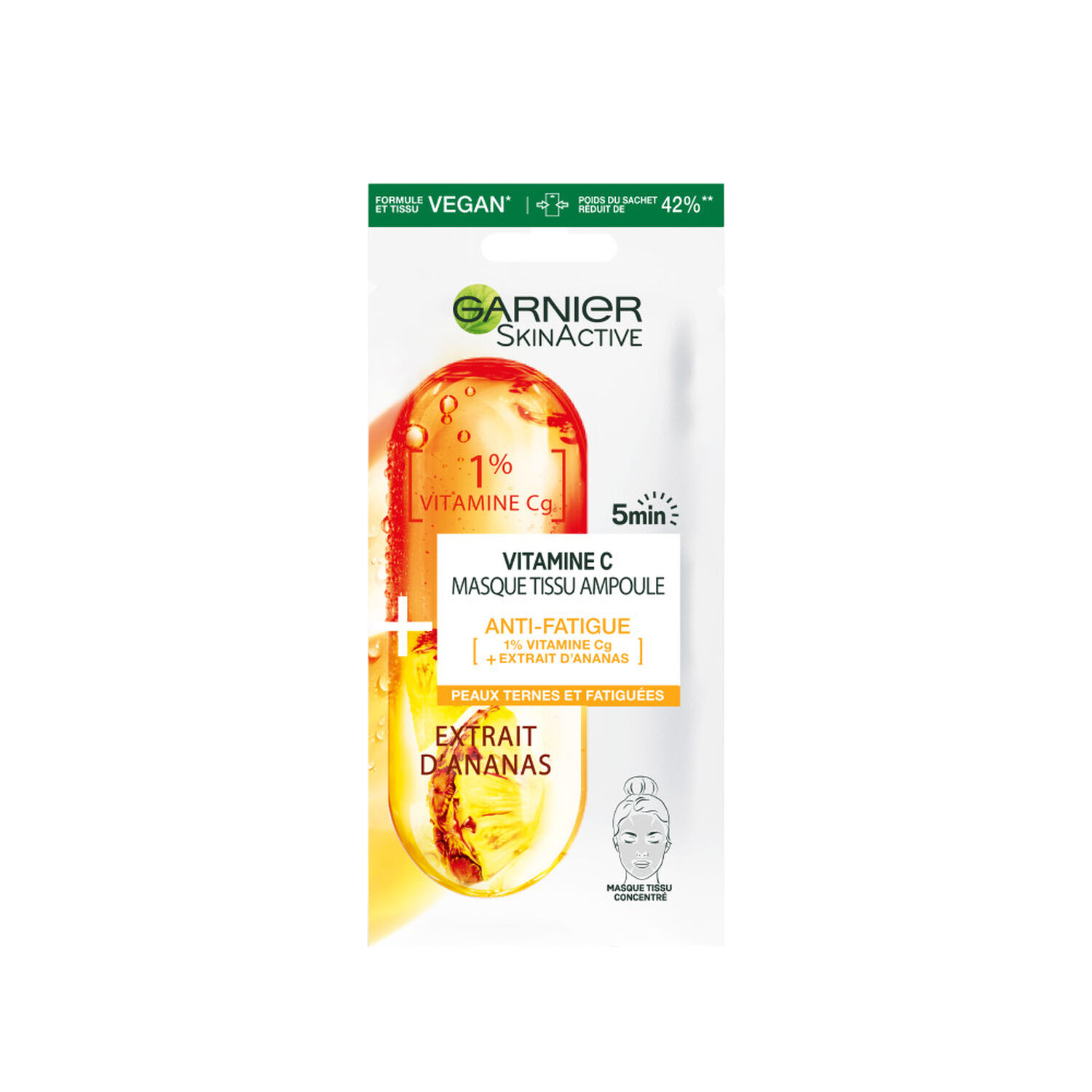 Garnier SkinActive Coffret Collection 7 Masques Tissus Soin Visage & Yeux
