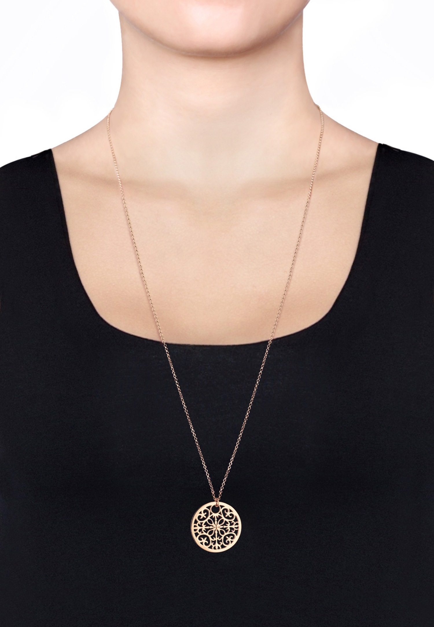 Pandantiv ornamental Elli pentru femei, model boho, din argint 925