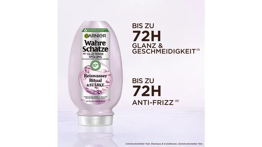 Garnier Wahre Schätze Glättende Spülung Reiswasser Ritual & Stärke 250 ml