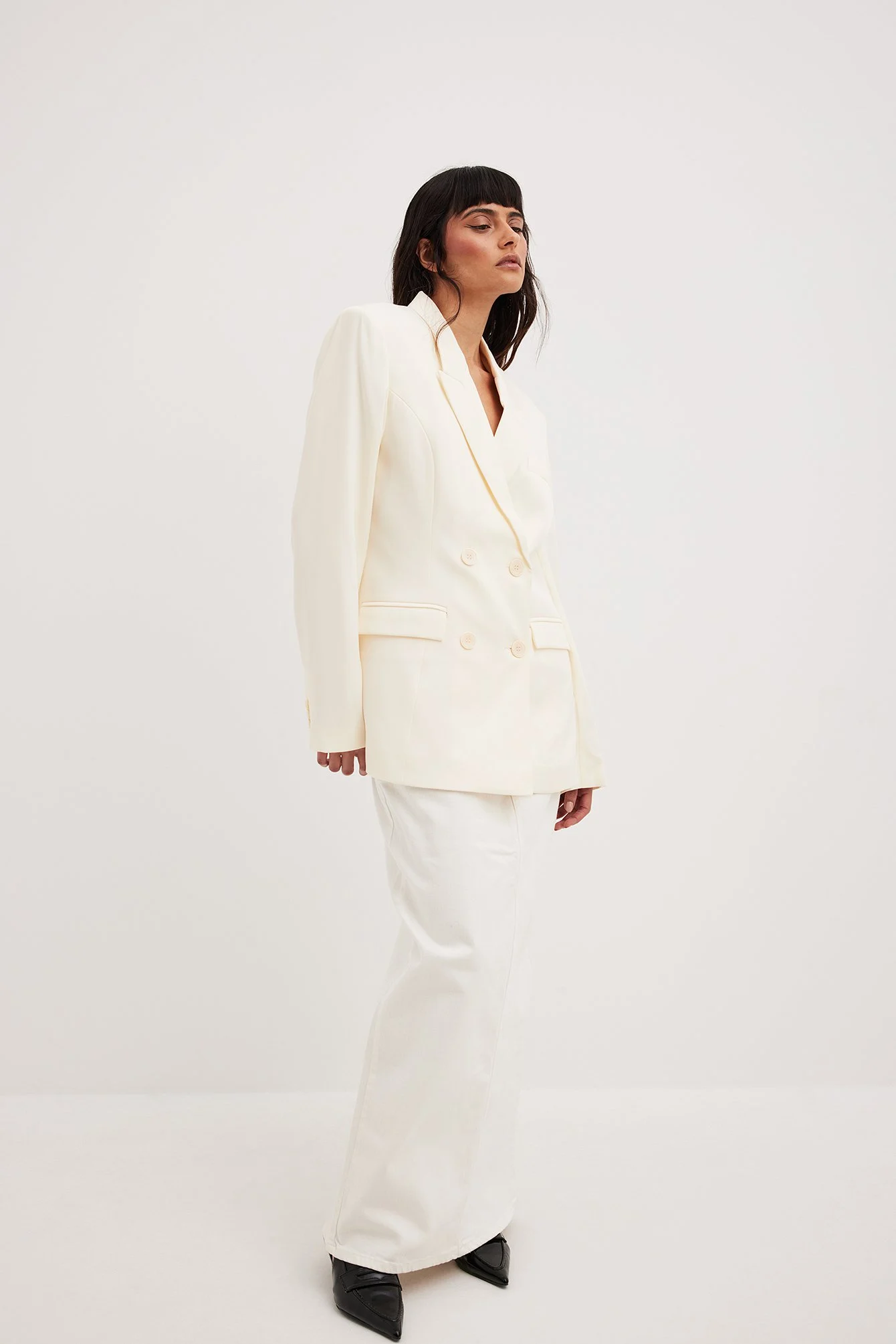 Taillierter, zweireihiger Blazer
