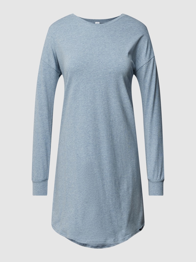 Nachthemd in Melange-Optik Modell 'Every Night' in blau