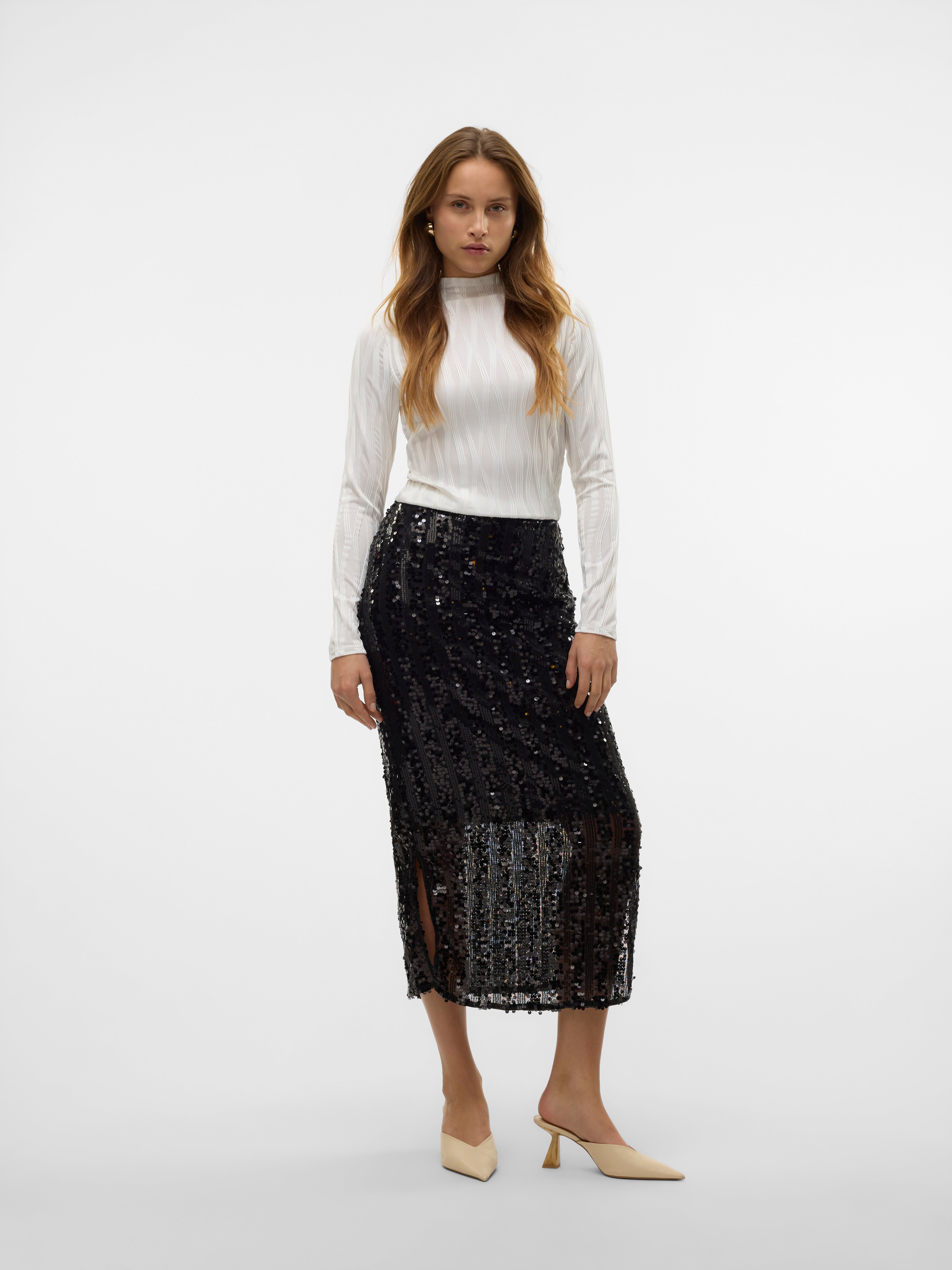 VMEFA Mittlere Taille Langer Rock
