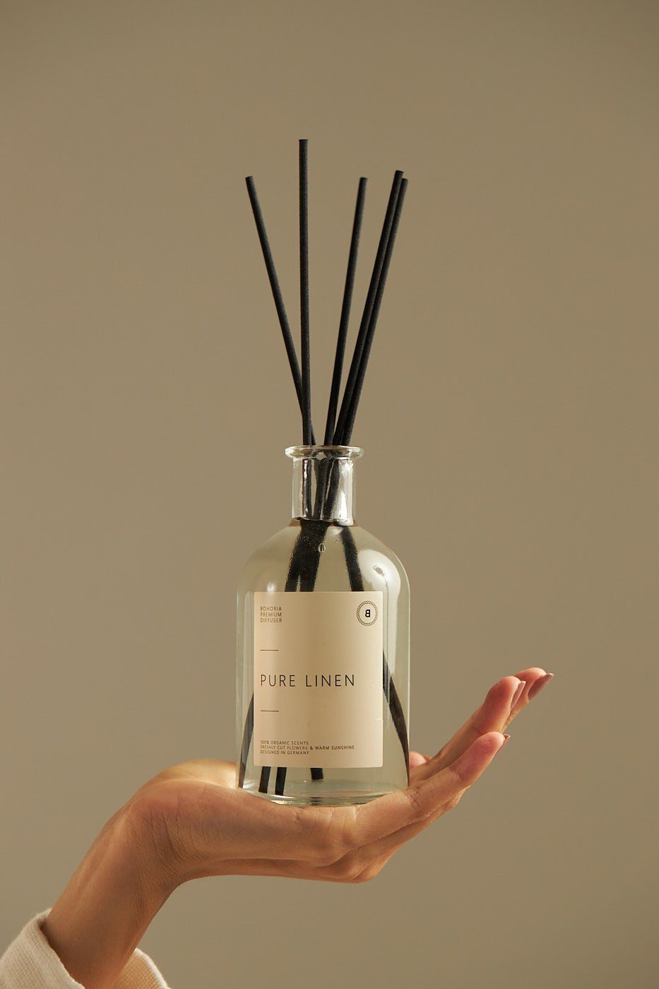 BOHORIA Duft-Set BOHORIA Raumduft mit Stäbchen, Raumduftstäbchen, Raumdiffuser, Pure Linen