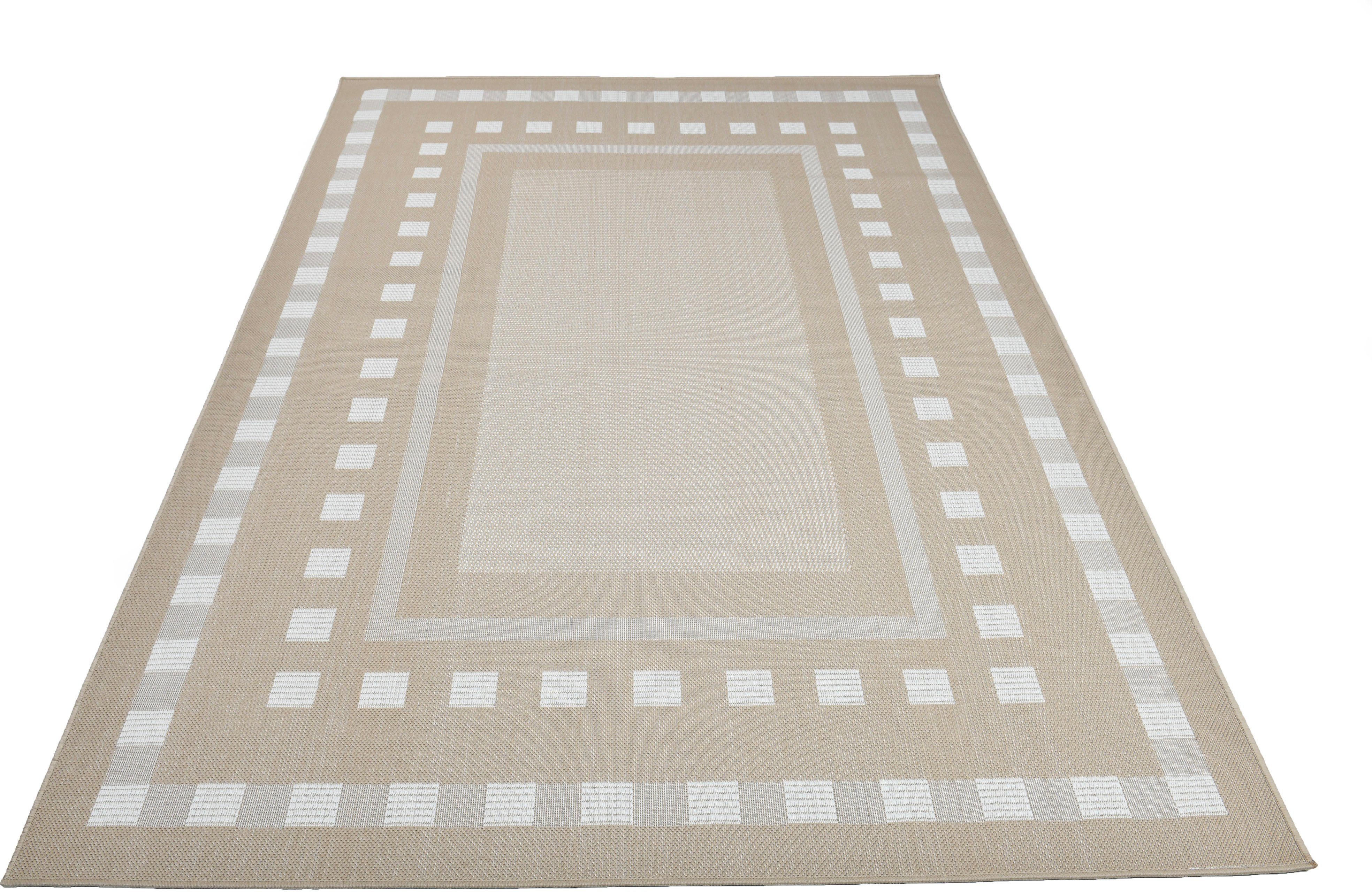 Teppich Dalija, andas, rechteckig, Höhe: 8 mm, Outdoor geeignet, Sisal-Optik, Wetterfest & UV-beständig, Flachgewebe