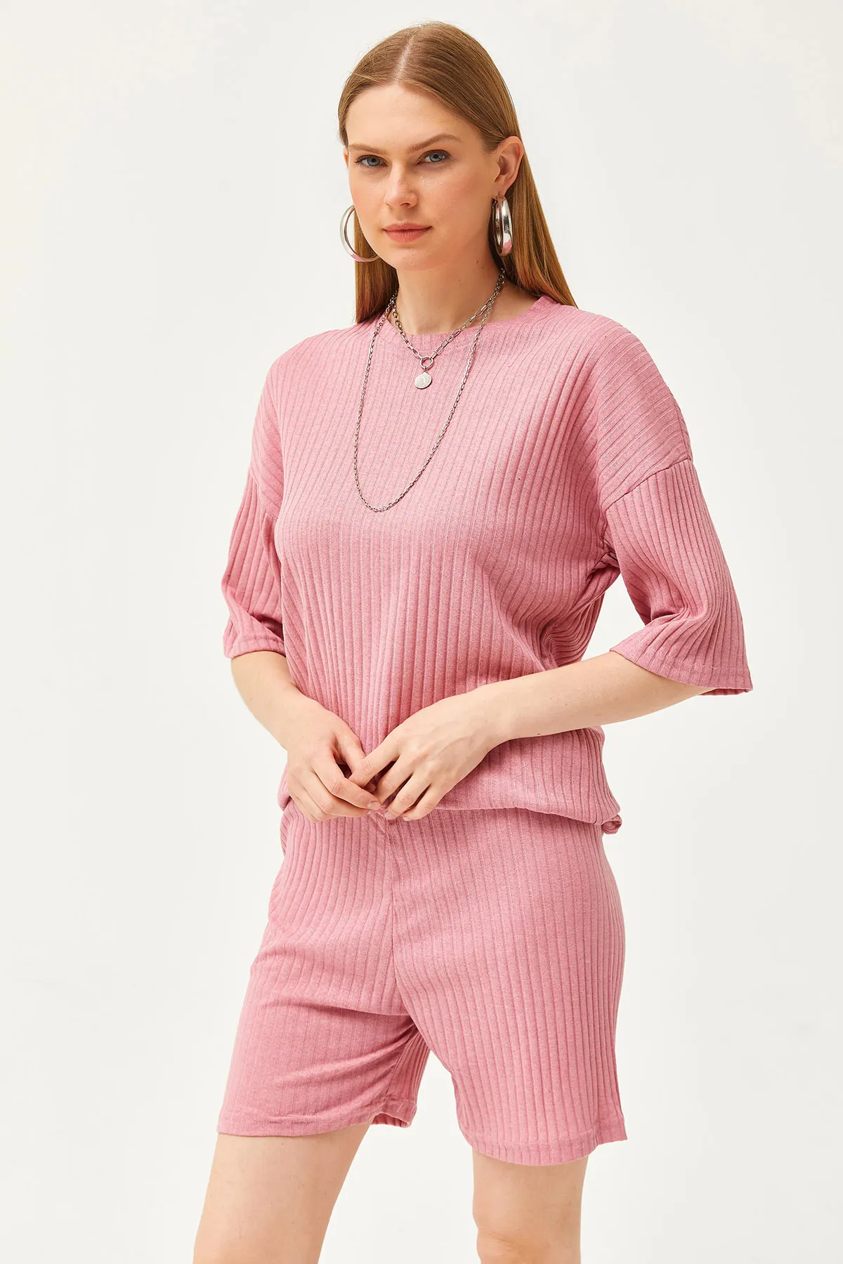 Olalook  Zweiteiler - Rosa - Oversized
