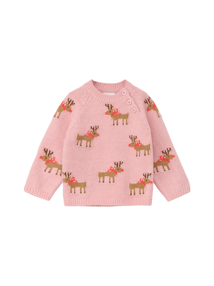 s.Oliver Strickpullover langarm in Pink günstig kaufen 74