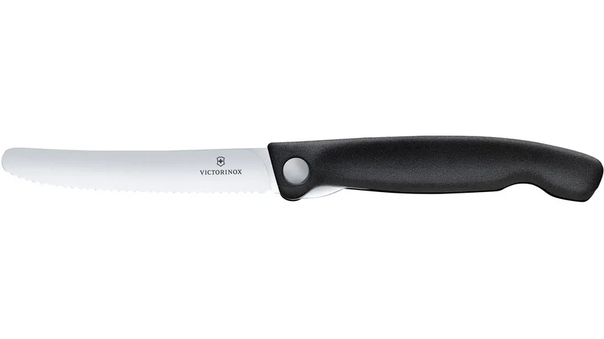 VICTORINOX Faltbares Gemüsemesser Swiss Classic schwarz