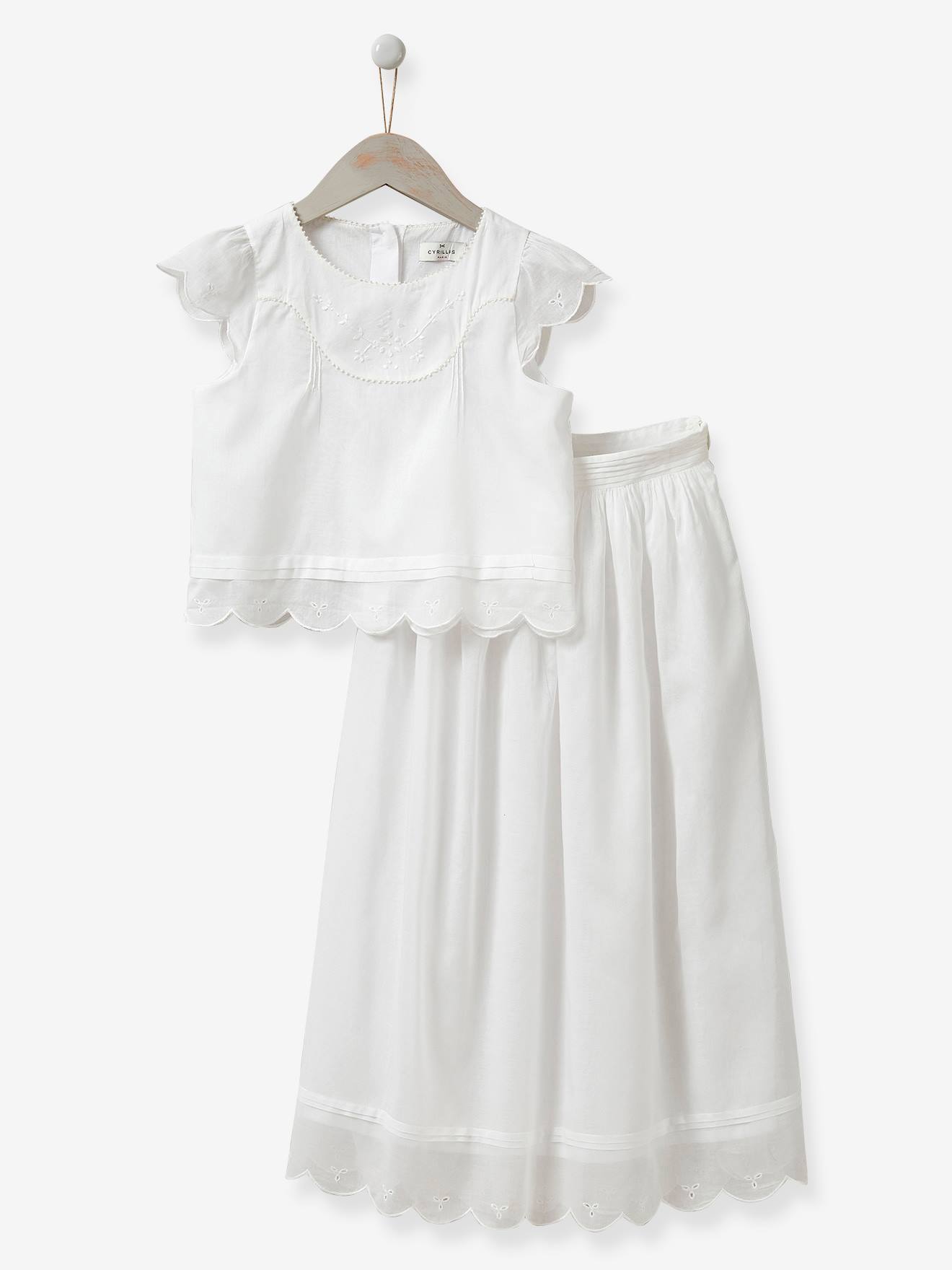 Ensemble cérémonie Anouk CYRILLUS blanc doux