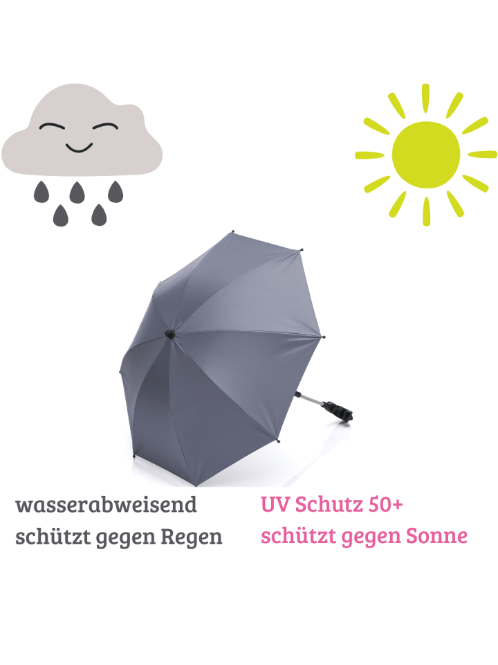 fillikid Sonnenschirm Exklusiv für Kinderwagen & Buggys in Grau günstig kaufen onesize