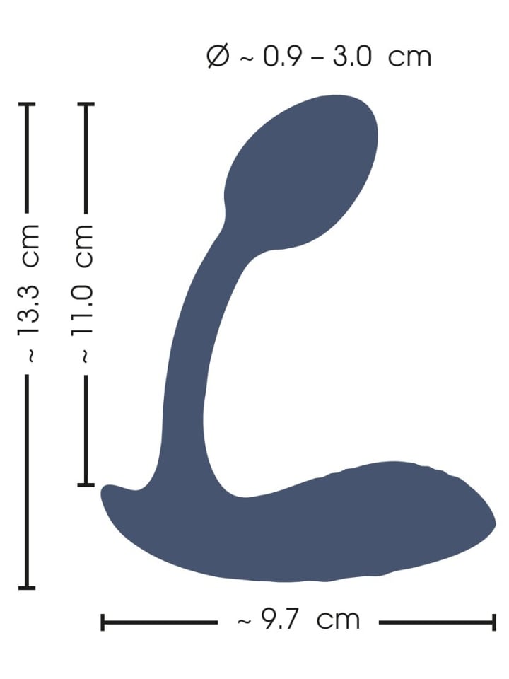Sweet Smile Panty Vibrator RC Bendable Panty Vibrator in blau günstig kaufen 13 cm