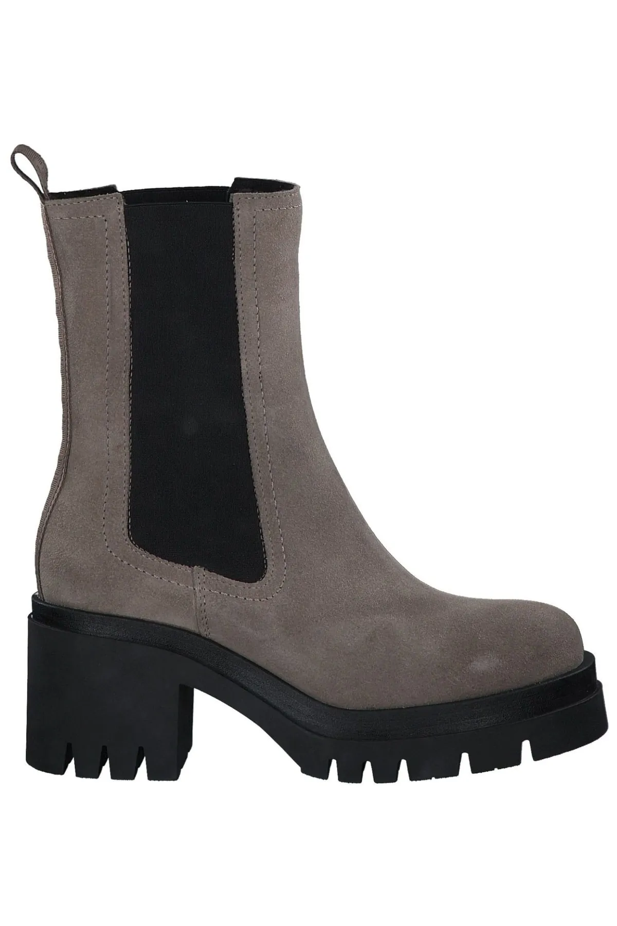 Tamaris  Stiefelette - Beige - Blockabsatz