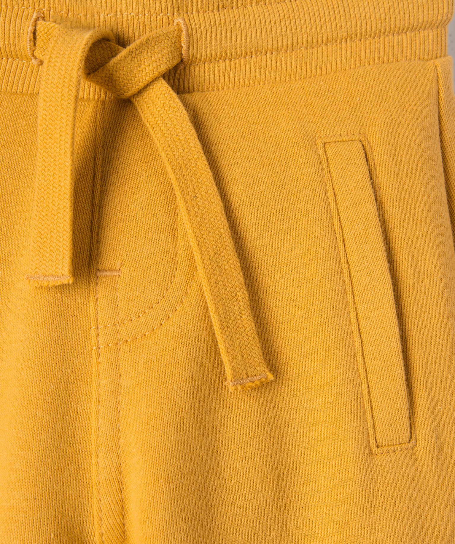 Pantalon bébé Garçon en maille avec ceinture bord-cte jaune | GEMO
