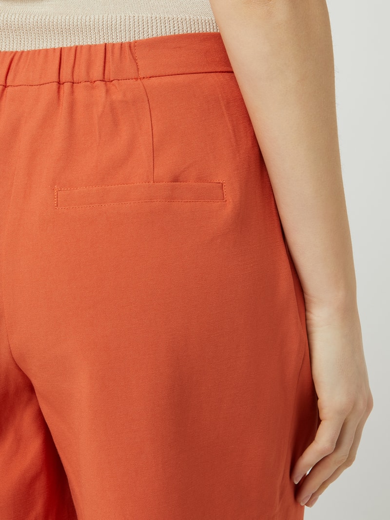 Shorts aus Viskosemischung Modell 'Anina' in orange