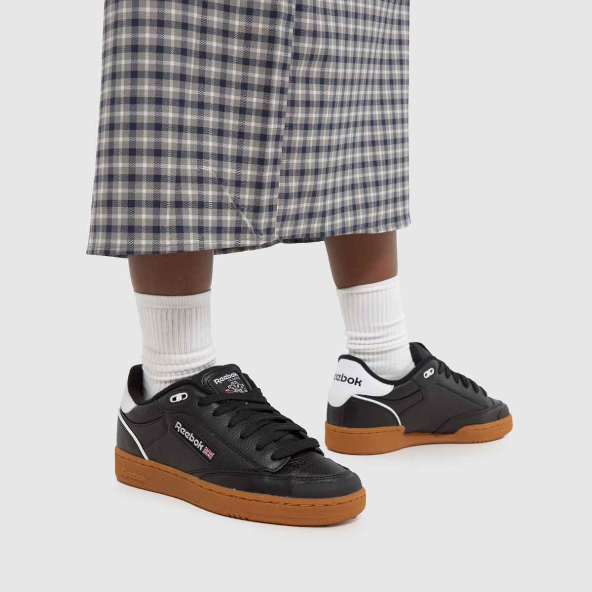 Reebok Club C Bulc cipők fekete-fehérben