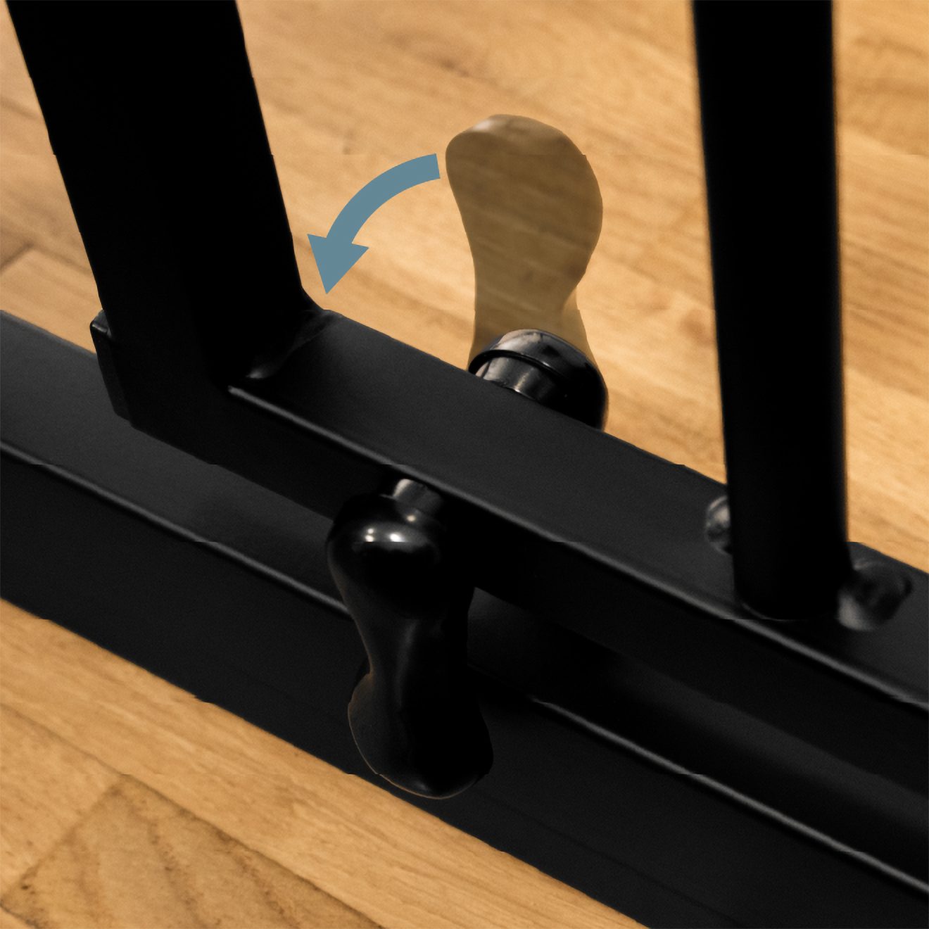ib style Türschutzgitter Treppengitter Berrin 75-85 cm schwarz, Treppenschutzgitter - Sicherheitsgitter - kein Bohren - 90° Stopp