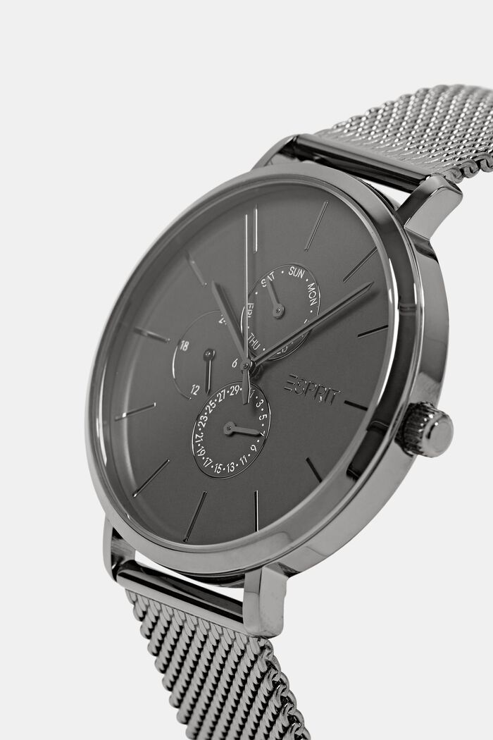Armbanduhr mit Milanaiseband aus Edelstahl
