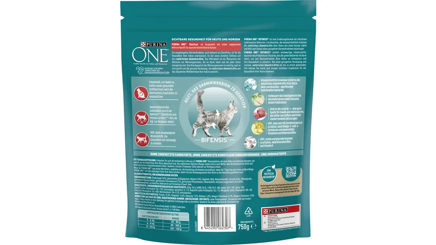 PURINA ONE STERILCAT Rind 750 g