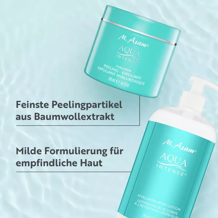 AQUA INTENSE Hyaluron Peeling & Duschgel Set XXL