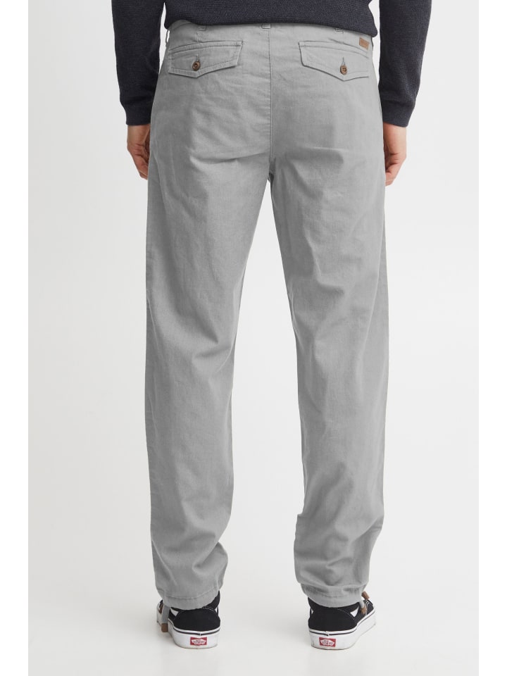 INDICODE Leinenhose IDIves 60017MM lange Hose mit Tunnelzug am Bund in hellgrau günstig kaufen