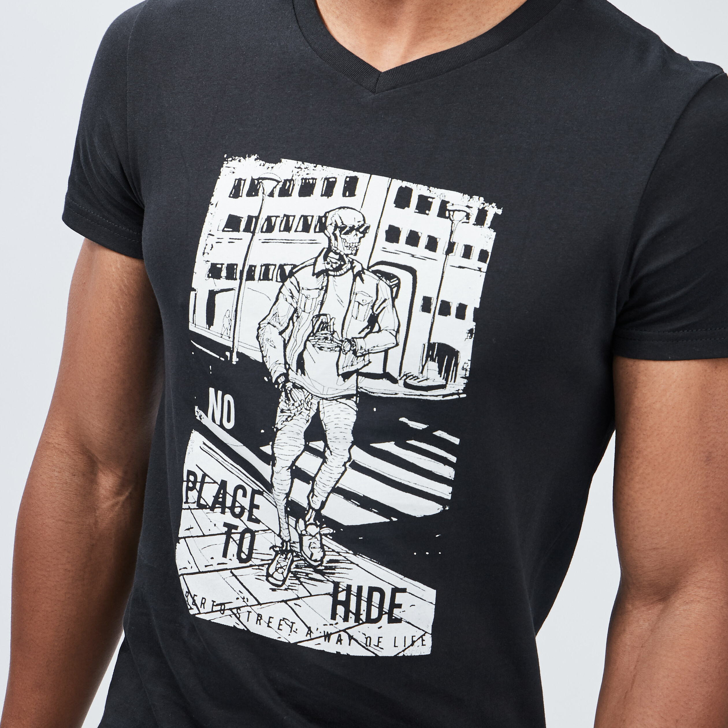 T-shirt Liberto noir homme | La Halle