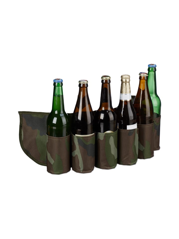 relaxdays Biergürtel in Grün/Braun günstig kaufen onesize