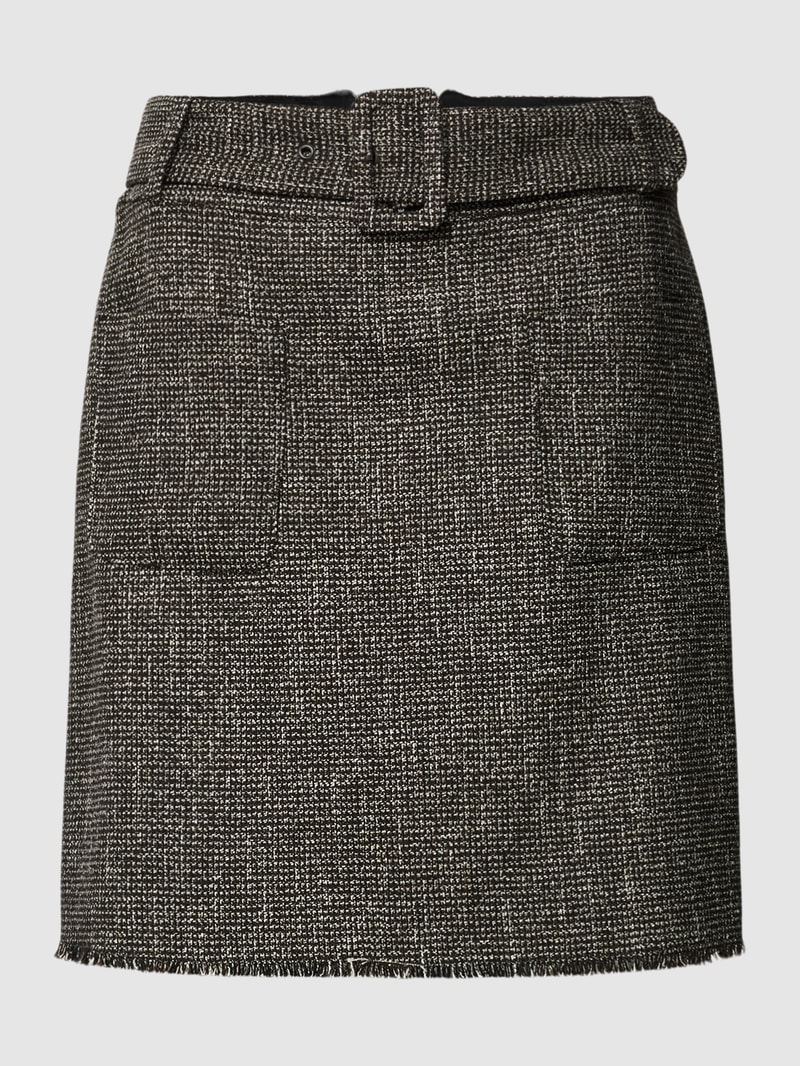 Rock mit Strukturmuster in schwarz
