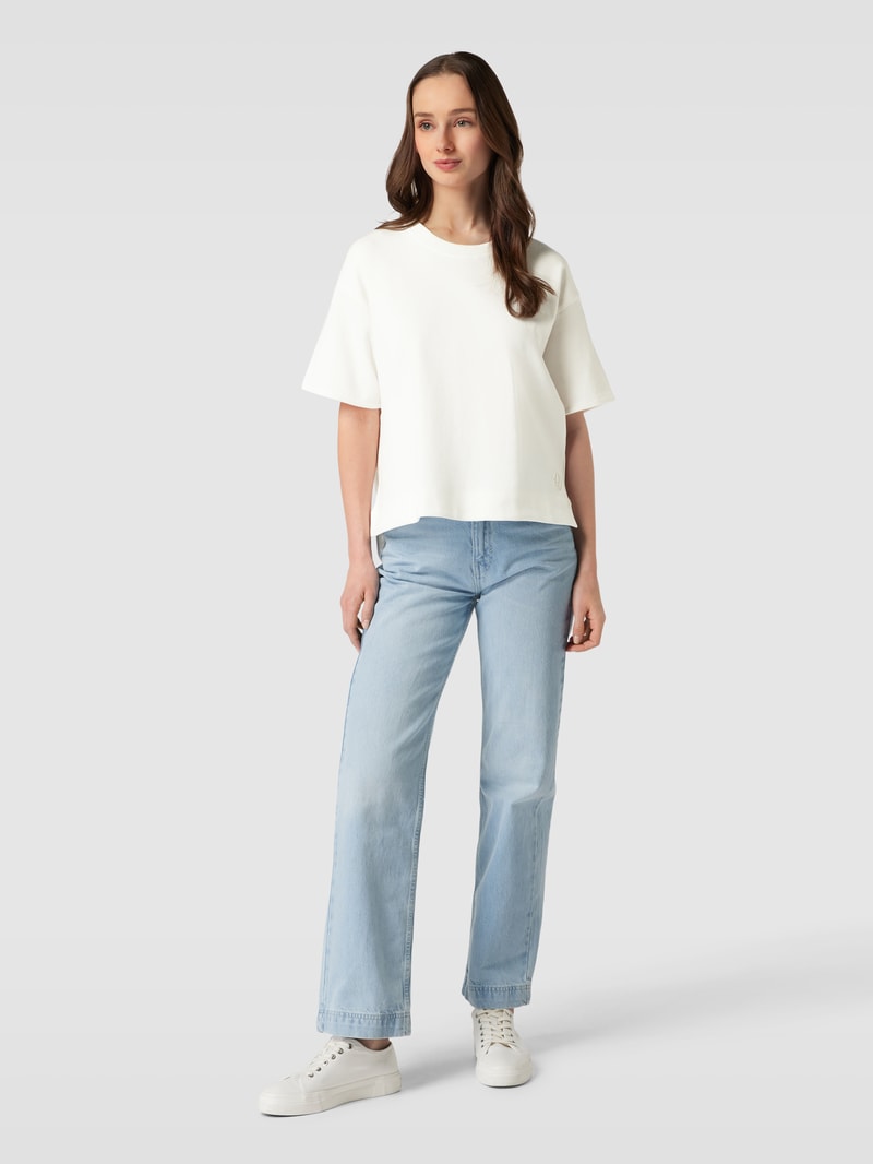 Sweatshirt mit 1/2-Arm in offwhite