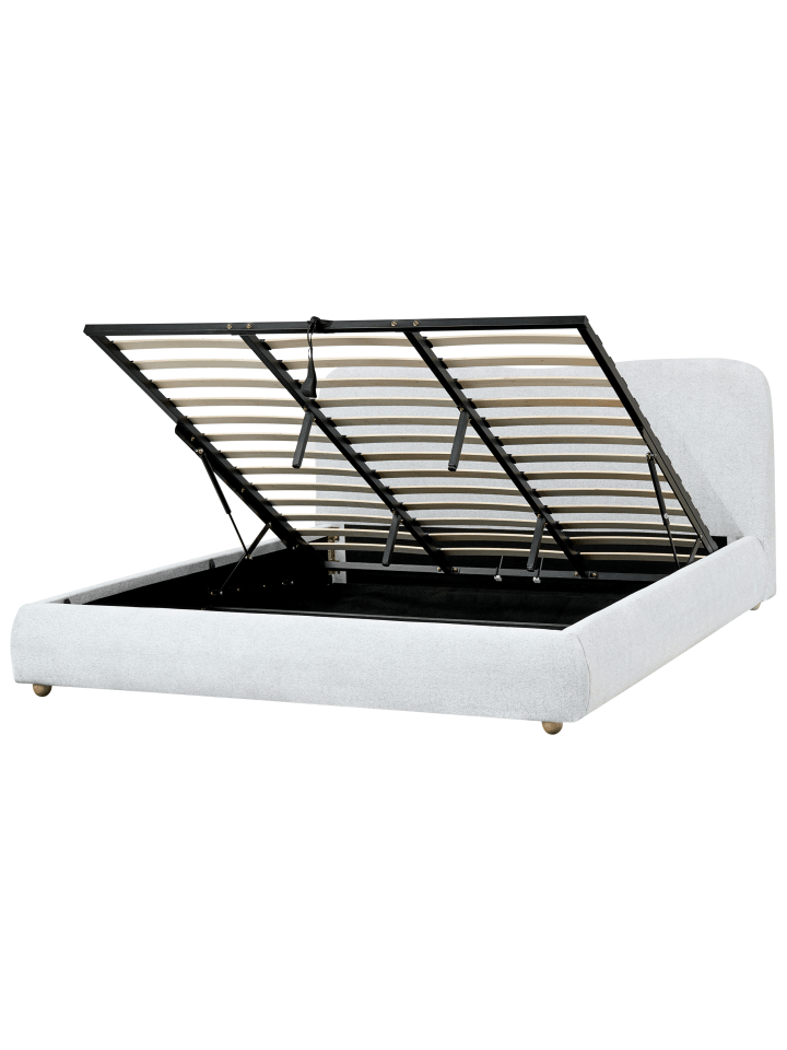 Beliani Doppelbett BLAGNAC in Grau - (W) 200 x (H) 98 x (L) 228 cm günstig kaufen onesize