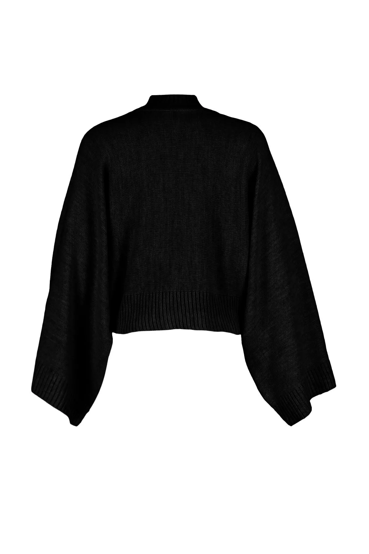 Trendyol Collection  Schwarzer Strickpullover mit Fledermausärmeln TWOAW23KZ01838