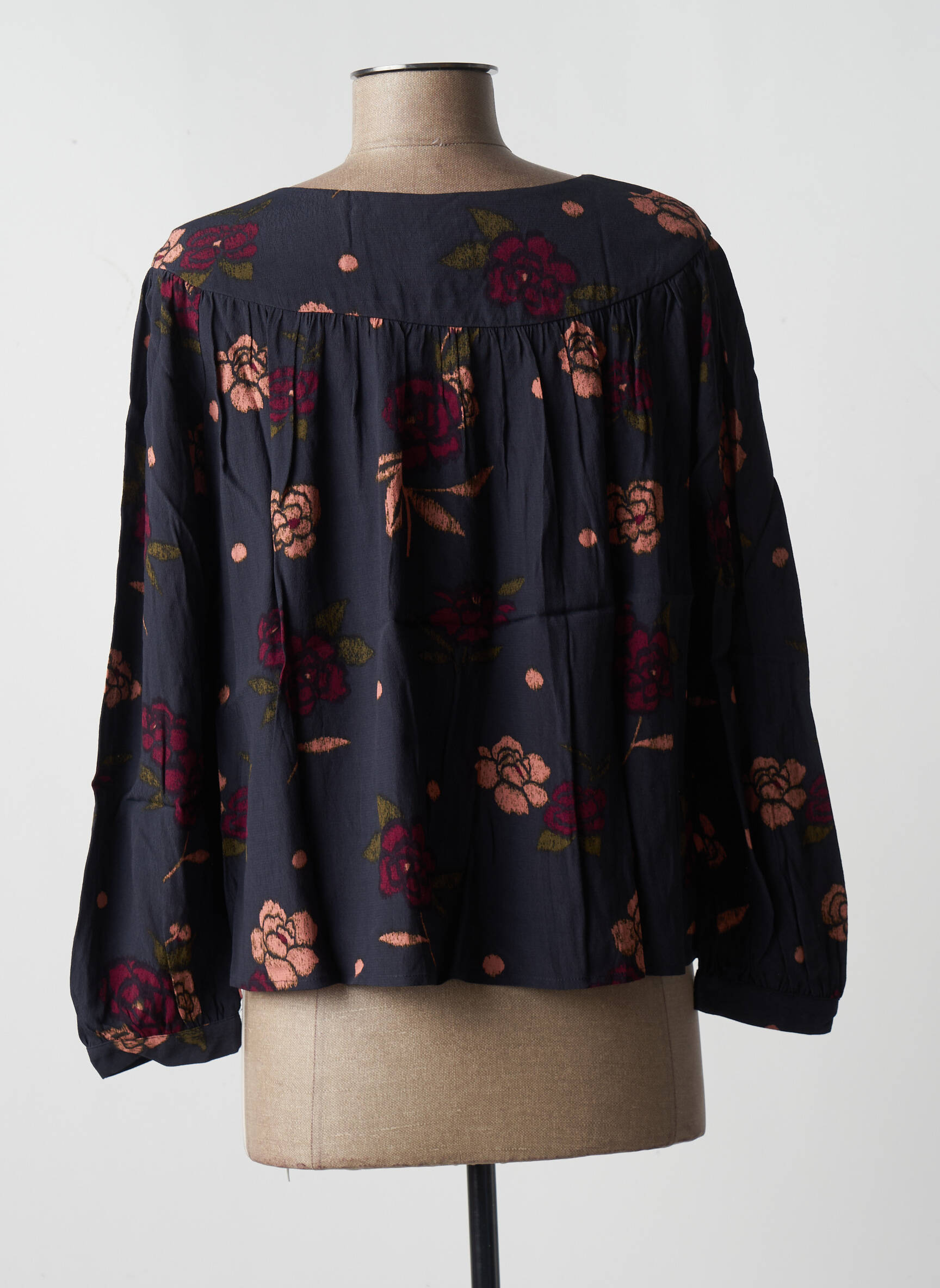 Des Petits Hauts Blouses Femme couleur bleu