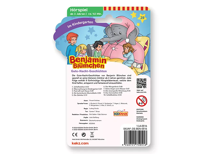 Kekz - Benjamin Bl&uuml;mchen - Gute-Nacht-Geschichten
