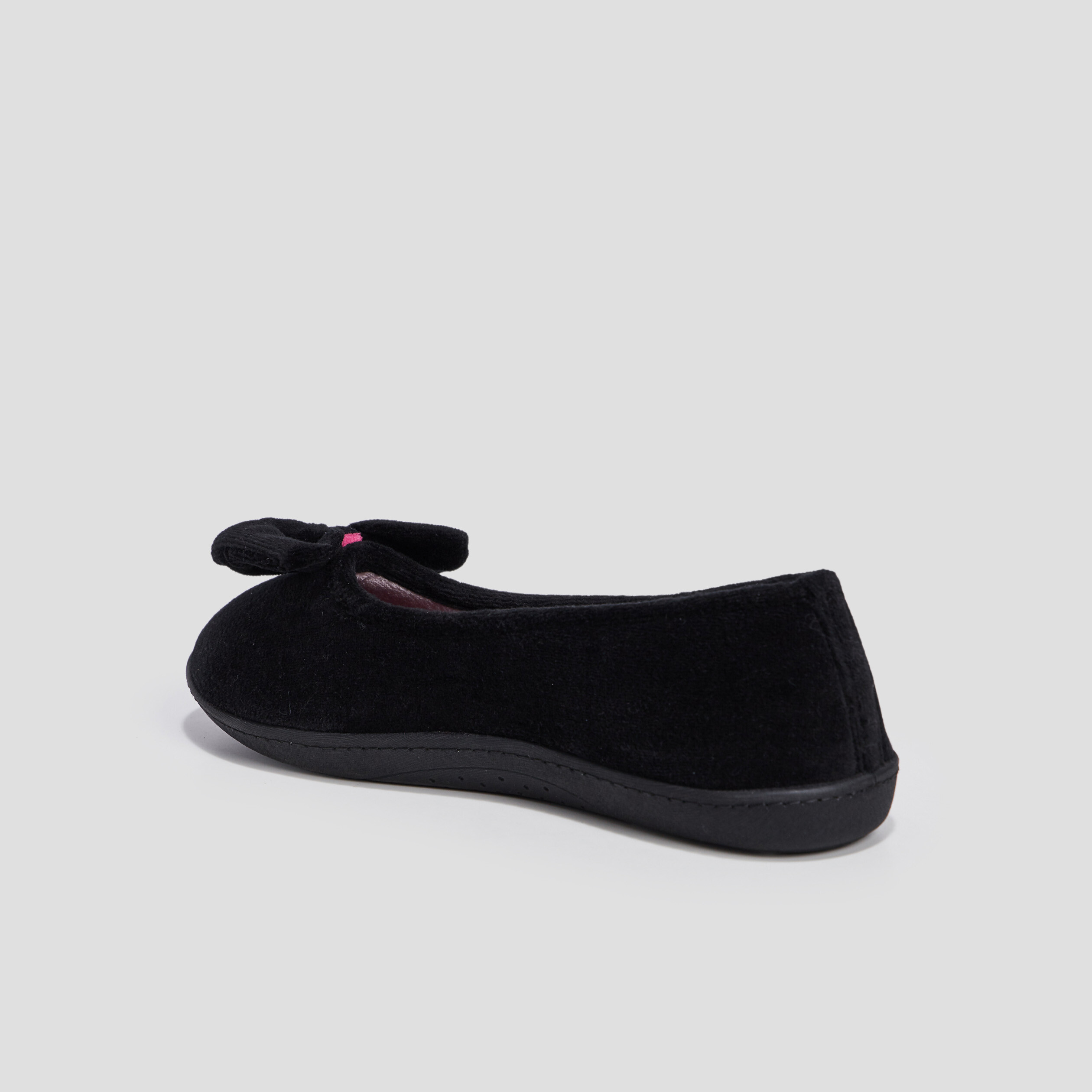 Chaussons ballerines Isotoner noir femme | La Halle