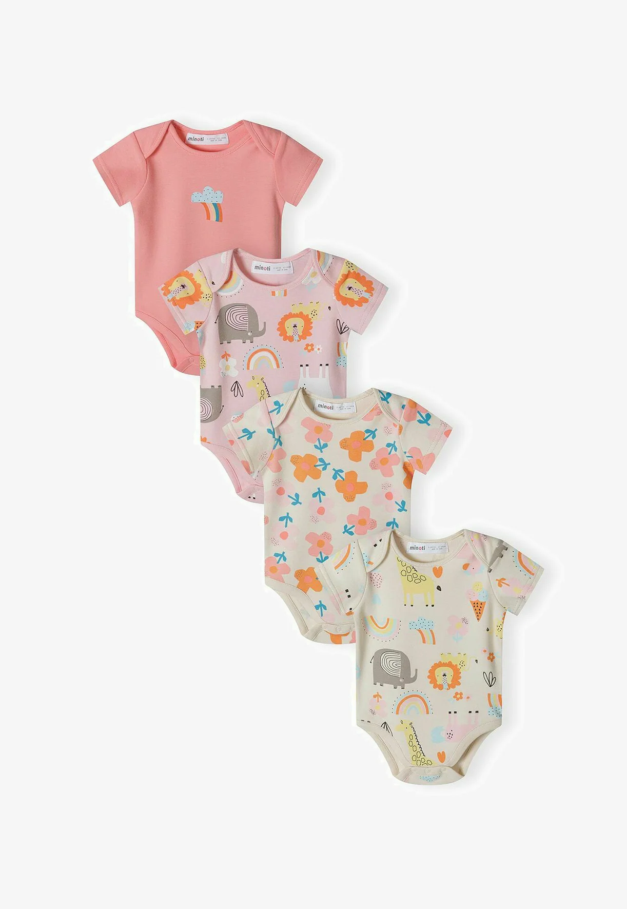 MINOTI PACK DE 4 MANGAS CORTAS - Body