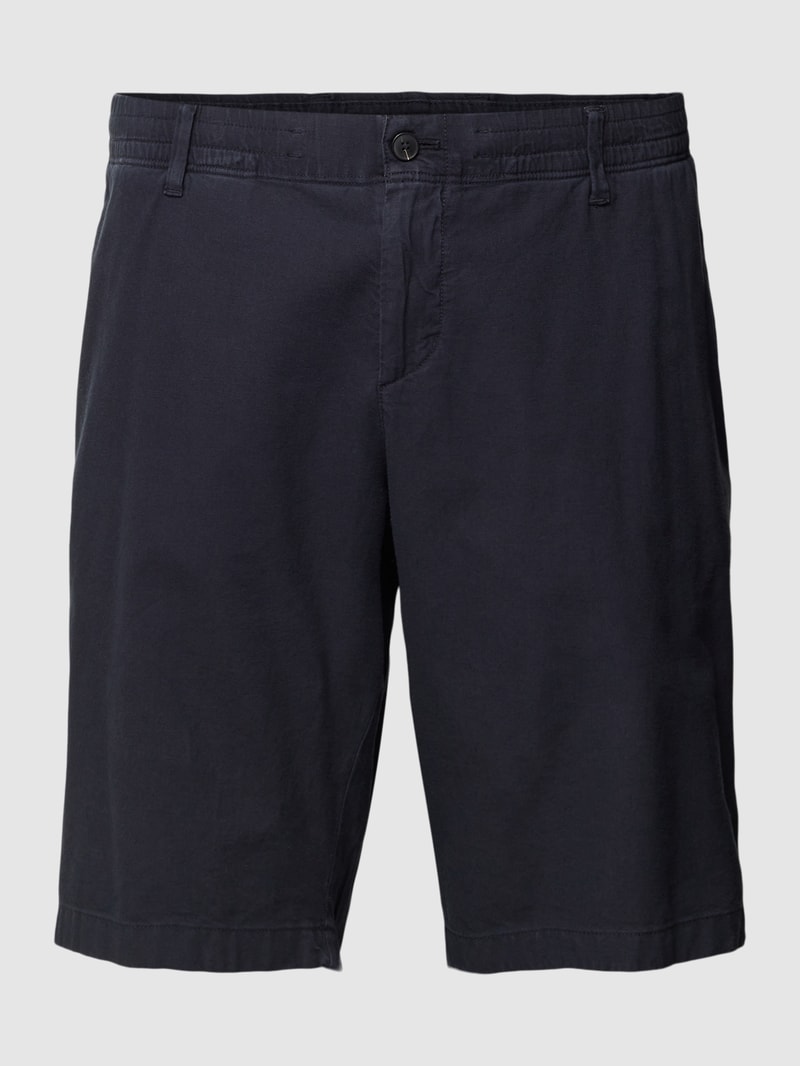 PLUS SIZE Bermudas mit Gesäßtaschen Modell 'Salo' in marineblau