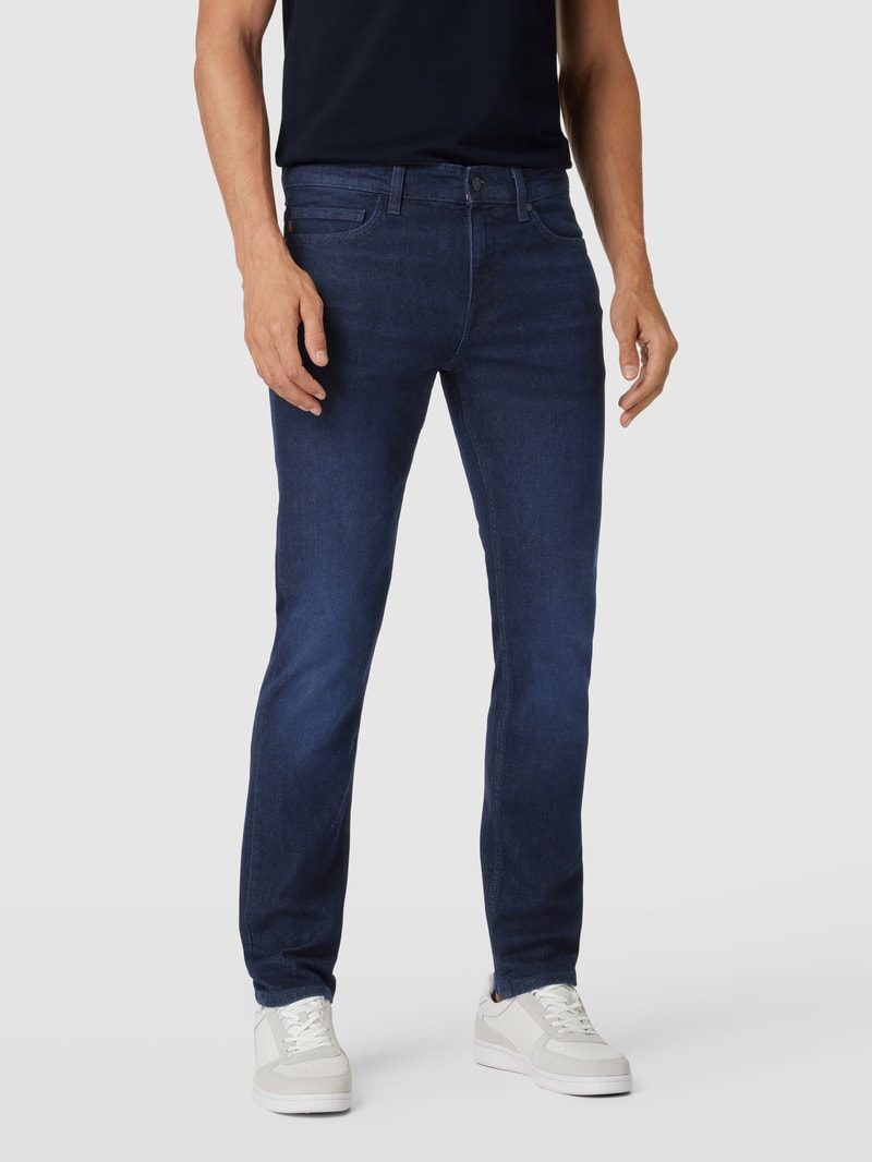 Jeans im 5-Pocket-Design Modell 'Deleware' in dunkelblau