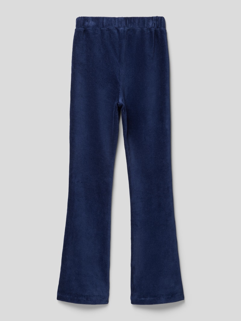 Leggings mit Strukturmuster Modell 'corduroy' in blau