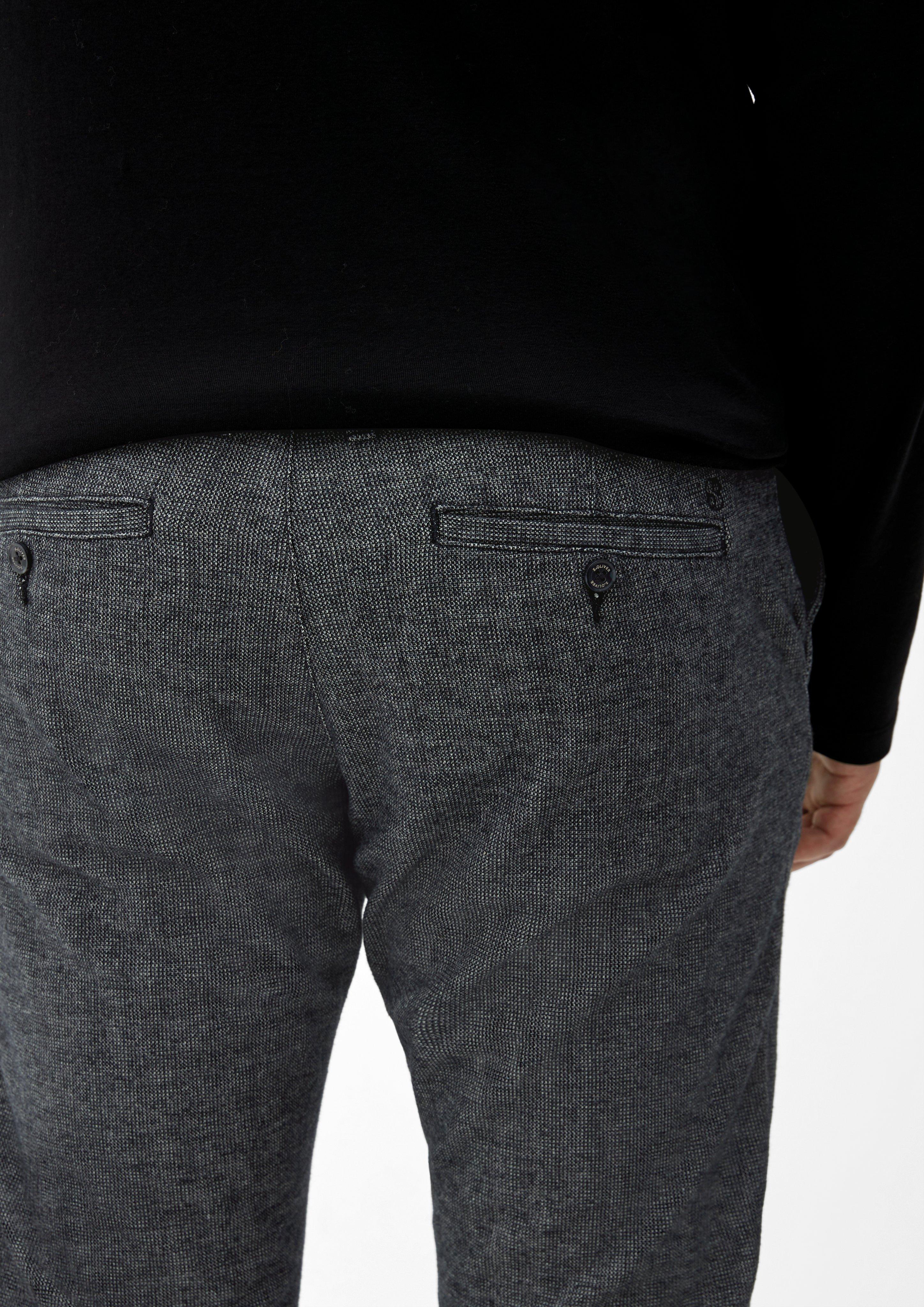 Relaxed: Chino mit Dobby-Struktur  2124761-98K2