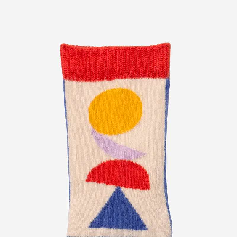 Chaussettes fille géométrique violettes Catimini