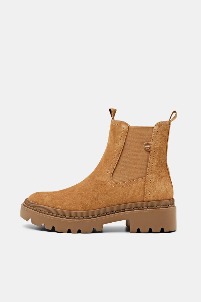 Boots aus echtem Veloursleder