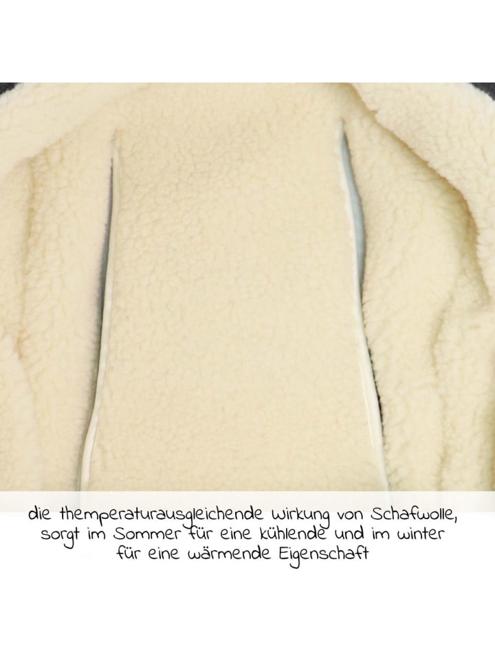 Kaiser Fleece-Fußsack Hoody Maus Wool Fütterung aus 100% Schafwolle in grau günstig kaufen onesize