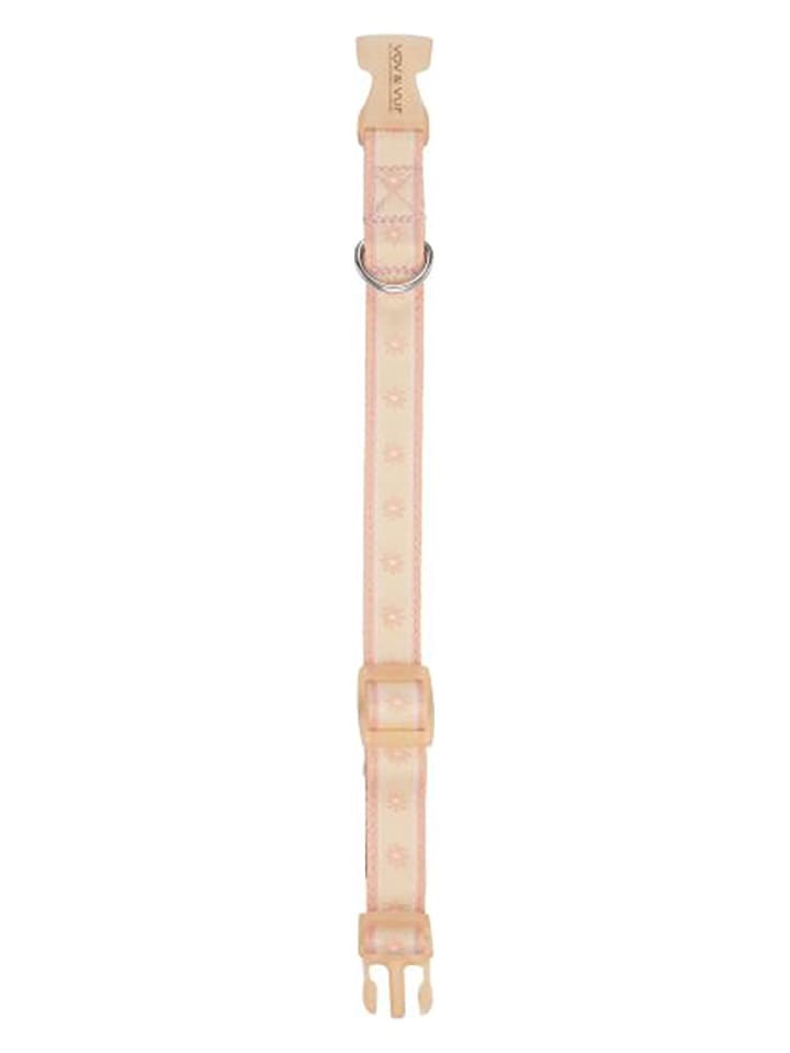 VOV & VUF Hundehalsband in Rosa/ Beige günstig kaufen