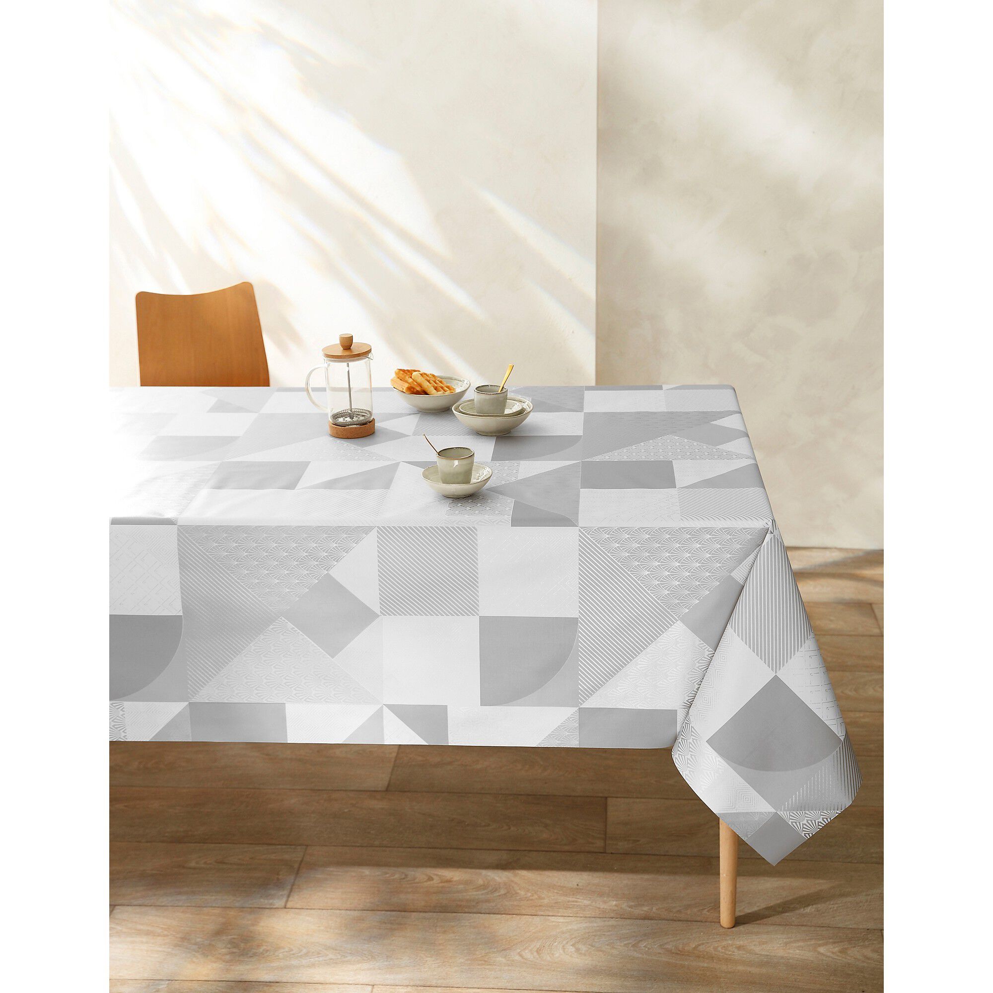 Nappe toile cirée imprimé géométrique