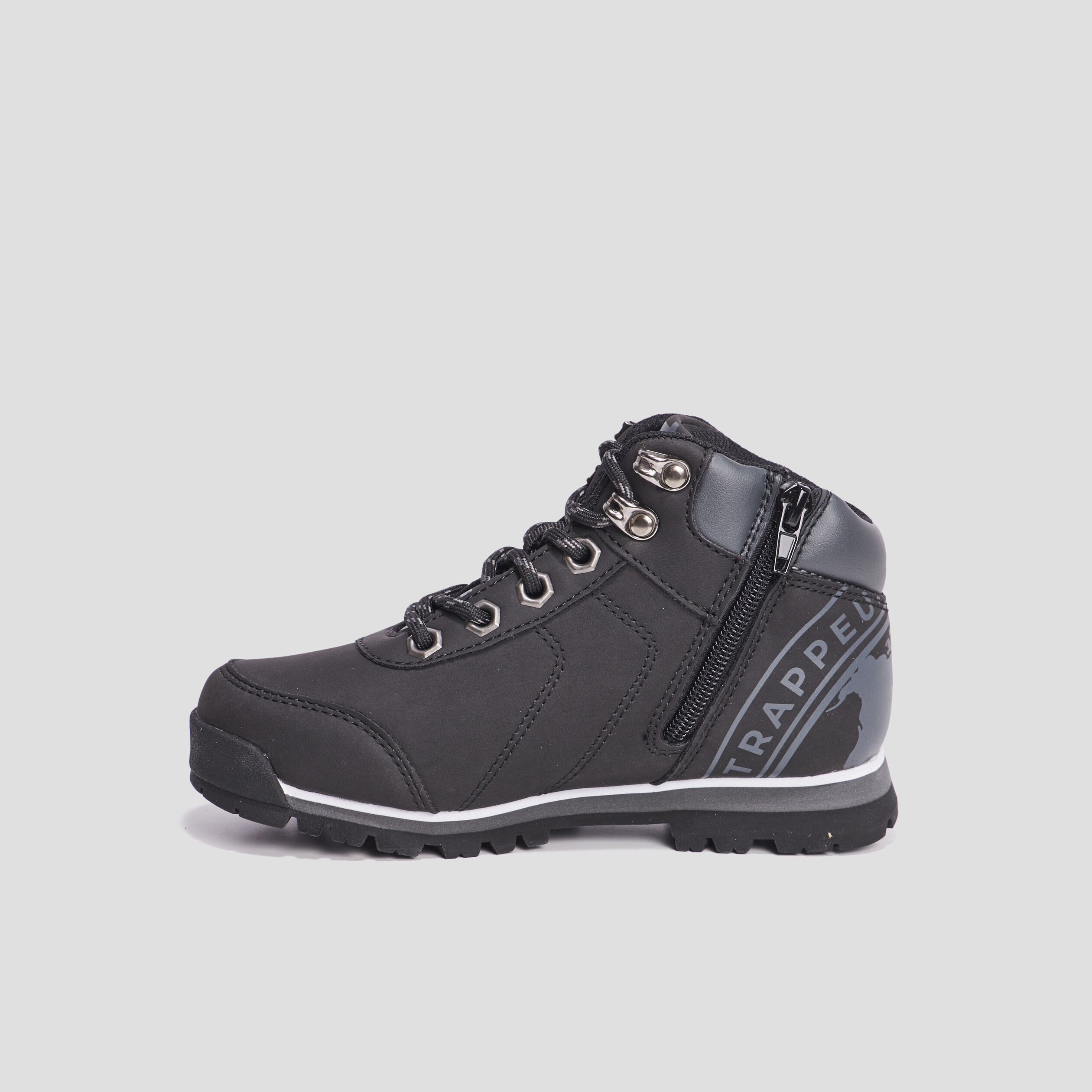 Bottines à lacets Trappeur Babino noir garçon | La Halle